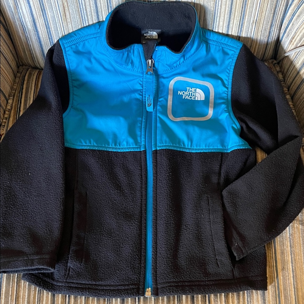 The North Face Black and Blue Fleece Jacket